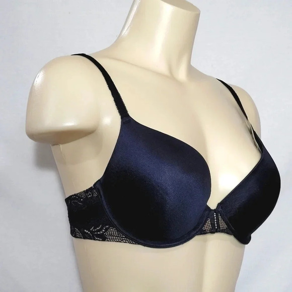 34C Maidenform 7175 90th Anniversary Push Up Underwire Bra Black  New with‎ Tags - Picture 2 of 3